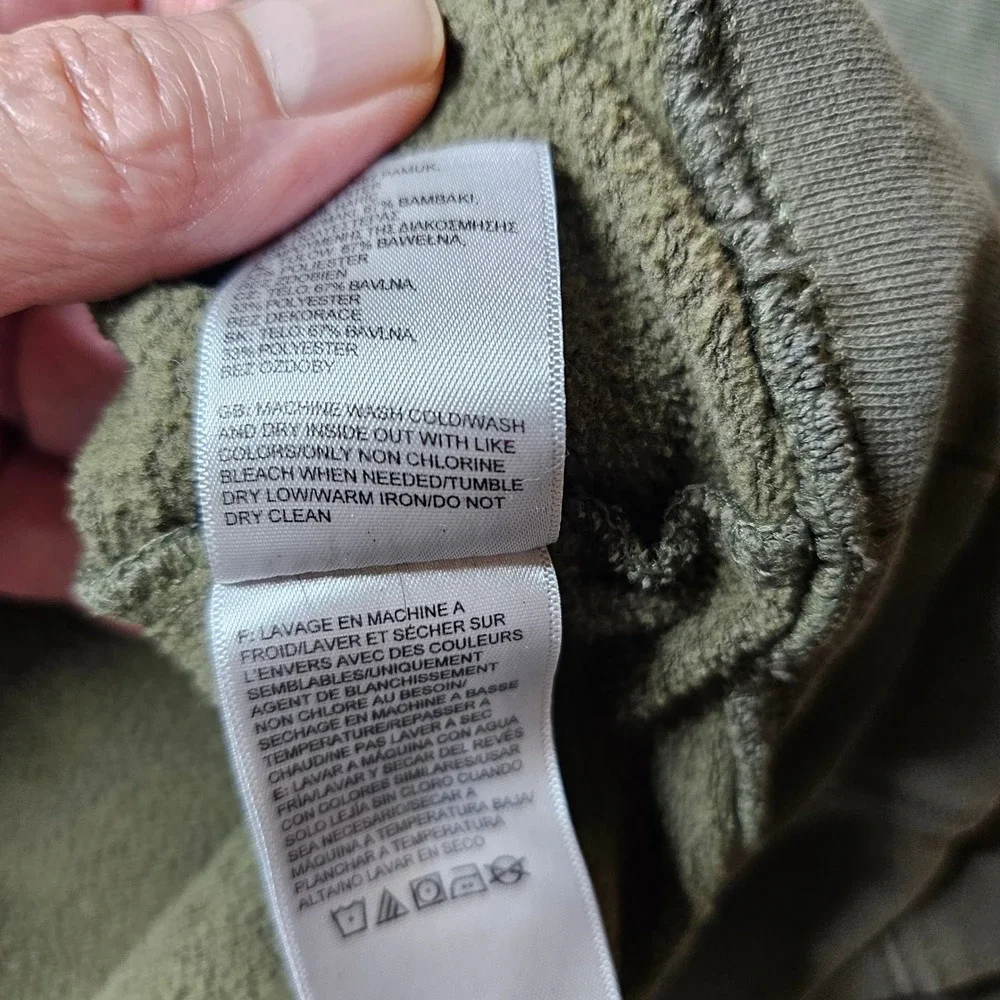 The North Face Mens Half Dome Pullover Hoodie Olive Green Men's Large Sweatshirt